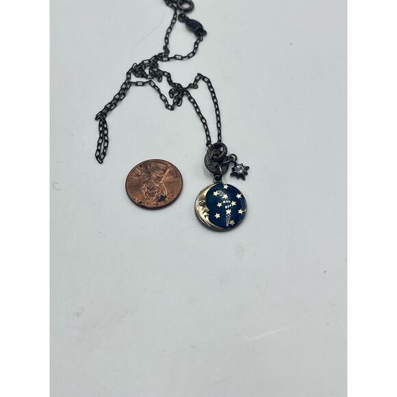 Catherine Popesco La‎ Vie Parisienne Blue Moon & Stars Crystal Necklace - Picture 10 of 12